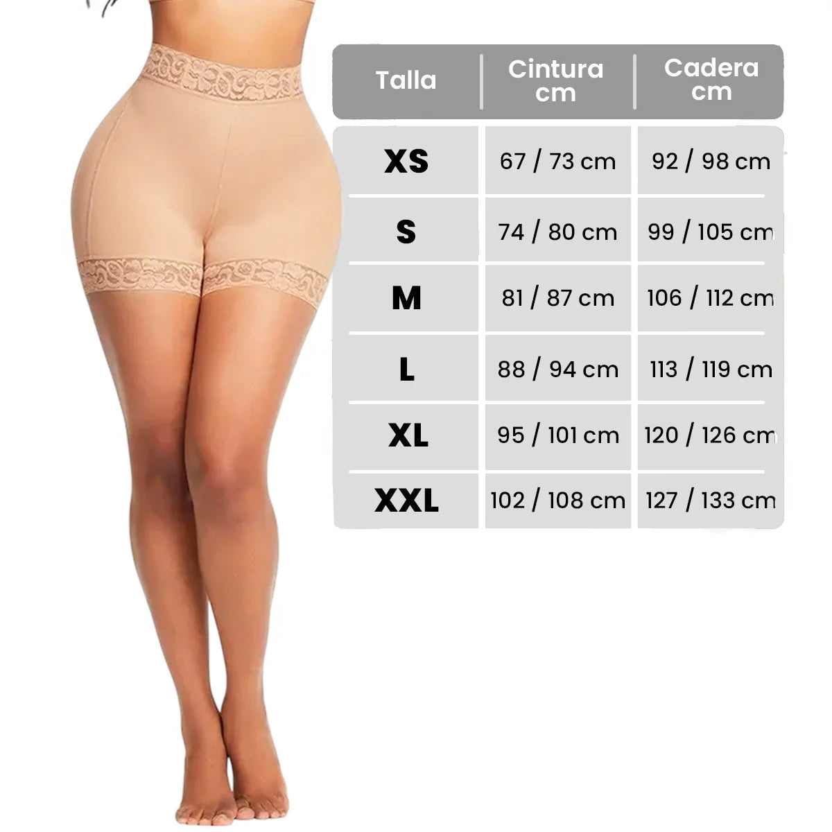 🍑Panty Efecto Reloj de Arena ✨⏳ -